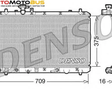 фото Радиатор, охлаждение двигателя DENSO DRM47024 Радиатор охл. ДВС SUZ SX4 1.6 I AUT. 10/05