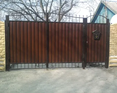 фото Ворота въездные