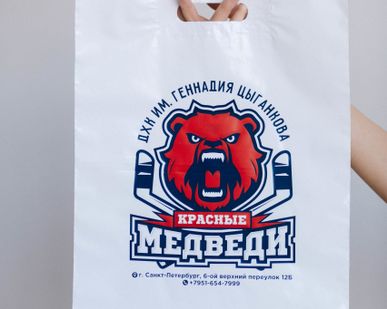 фото Пакет с вырубной ручкой "Медведи"