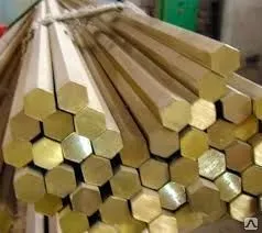 фото Латунный шестигранник пруток Л63 ЛС59-1 шг 9х3000 пресс.п/т