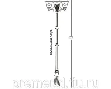фото Светильник на алюминиевой опоре Валенсия FVL-09