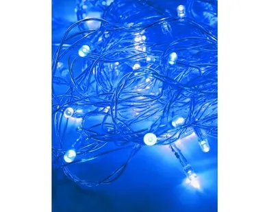 фото Гирлянда светодиодная 100LED син. прозр. провод 10.8м (9.3+1.5) 8 режимов мигания IP20 син. Космос KOC_GIR100LED_B