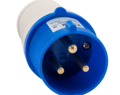 фото Вилка кабельная 023 32А 220AC 2P+PE 6ч IP44 КЭАЗ 222736