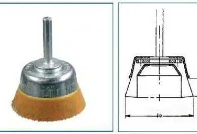 фото Чашечные щётки Osborn, гофрированная проволока, залитая пластиком