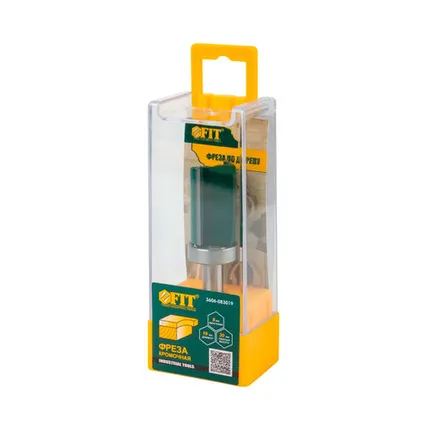 Фото №0 Фреза для выборки заподлицо с верхним подшипником DxHxL= 19х30х71 мм FIT, 1 шт