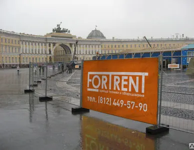 фото Аренда забора секционного, 2,0 м x 3,5 м за 1 м