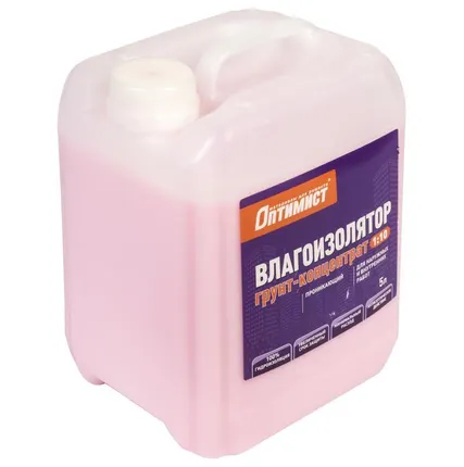 Фото №3 Грунт-концентрат Оптимист, для наружных и внутренних работ, 10л