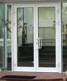 Фото №0 Двери ПВХ двустворчатые