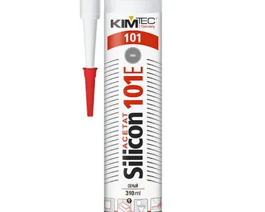фото KIM TEC 101Е Герметик силиконовый серый 280 мл (02-01-48)