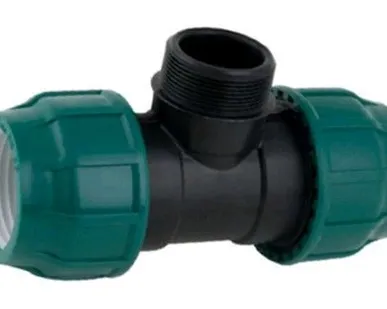 фото Тройник компрессионный наружная резьба 63x1 1/2x63