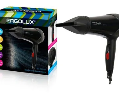 фото Фен ELX-HD07-С02 профессиональный 2100Вт 220-240В черн. Ergolux 14137