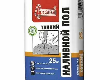 фото Наливной пол "Старатели" тонкий самонивелирующийся(1-20 мм) 25 кг (1/49)