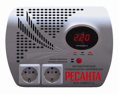 фото Однофазный стабилизатор напряжения Ресанта ACH - 1000Н2 / 1-Ц