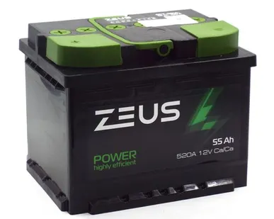 фото Аккумулятор ZEUS POWER 55 Ач п.п.
