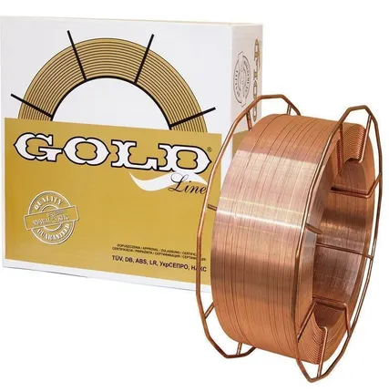 Фото №0 Сварочная проволока 42401 мм GOLD G3Si1 (аналог СВ08Г2С/СВ08ГС)