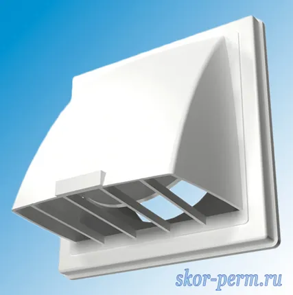 Фото №1 Выход стенной 150х150 с обратным клапаном и фланцем D100, ERA