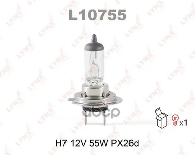 фото Лампа H7 12V 55W Px26d LYNXauto арт. L10755