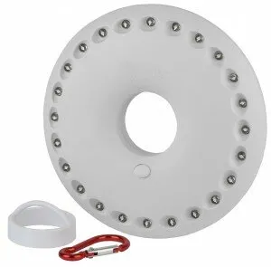 фото Фонарь кемпинговый, 24 светодиодов, карабин, магнит, 3 х АА, КВ-501 ЭРА