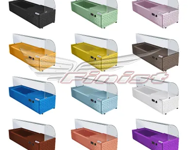 фото Настольная холодильная витрина ToppingBox НХВсм-2,5 с молированным стеклом