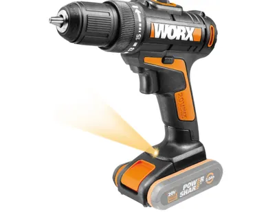 фото Дрель-шуруповерт аккумуляторная Worx WX101.9 / 20 В / без АКБ и ЗУ
