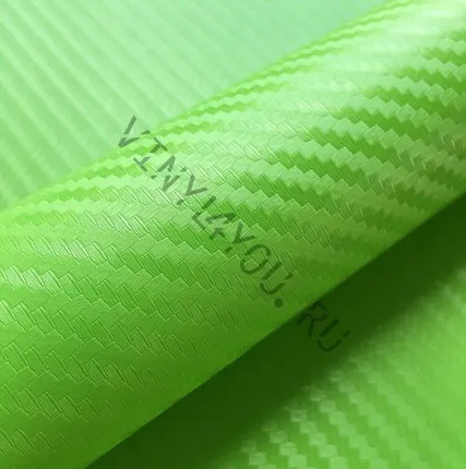 Фото №0 Пленка Салатовый карбон 3D