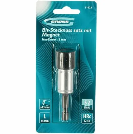 Фото №0 Бита с торцевой головкой GROSS, магнит 13 мм 11623