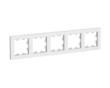 фото Schneider Electric Рамка 5-м AtlasDesign универс. белая ATN000105 Schneider Electric