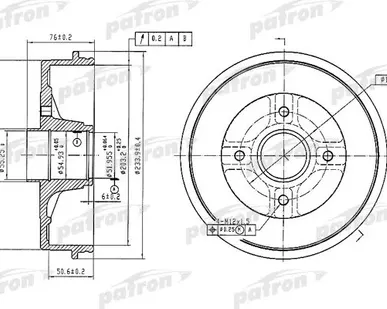 фото PDR1353 Барабан тормозной