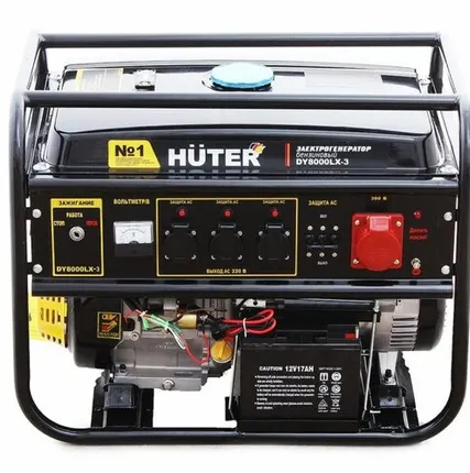 Фото №0 Huter Портативный бензогенератор HUTER DY8000LX-3