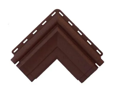 фото Угол наличника (АП) "МОДЕРН" Коричневый 280*280 мм