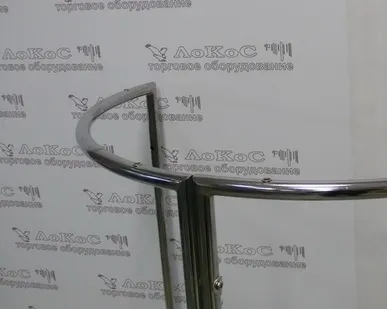 фото Модуль вешала 1/4 круга L=500мм H=1500мм, хром
