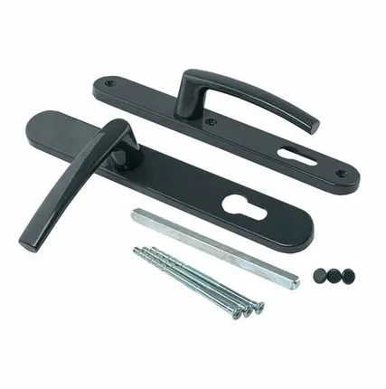 Фото №0 Гарнитур нажимной с подпружиниванием Mezut 35/92 (3 винта) антрацит RAL7016