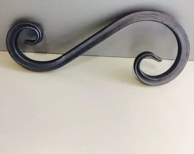 фото Завиток кованый Восьмерка 300х130мм (из трубы 15х15)