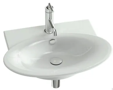 фото Подвесная раковина 60х46 см Jacob Delafon Presquile E4438-00 Jacob Delafon