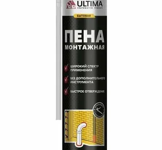 фото Пена монтажная ULTIMA Пена монтажная бытовая ULTIMA, всесезонная, 700 мл