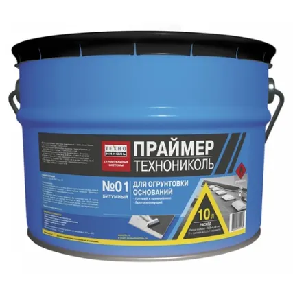 Фото №0 Праймер битумный Технониколь №1 (10 л)