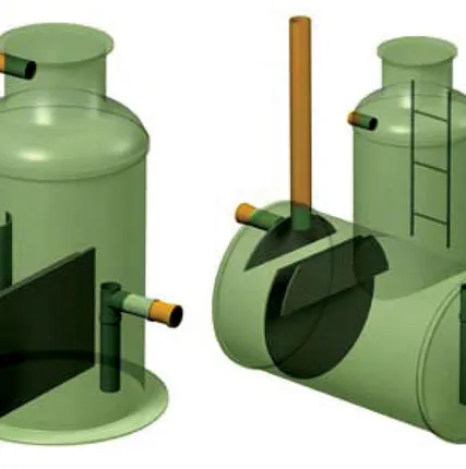 Фото №3 Емкость 55м3 из стеклопластика для дизельного топлива