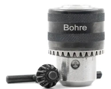 фото Патрон сверлильный Bohre трехкулачковый с ключом 1,5-13 мм 1/2"-20 UNF