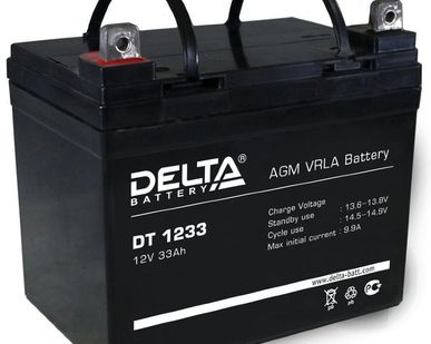 фото Delta DT 1233 (12V / 33Ah), Аккумуляторная батарея