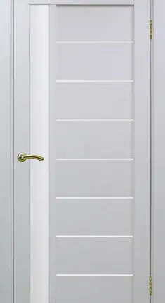 Фото №0 Дверь межкомнатная остекленная Турин 554.21 мателюкс (80х200см) Белый снежный