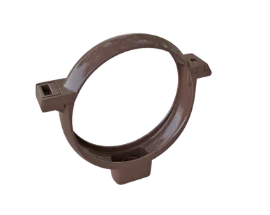 фото КОРИЧНЕВЫЙ Хомут трубы ПВХ колл. ЭЛИТ 100шт/уп АЛЬТА-ПРОФИЛЬ