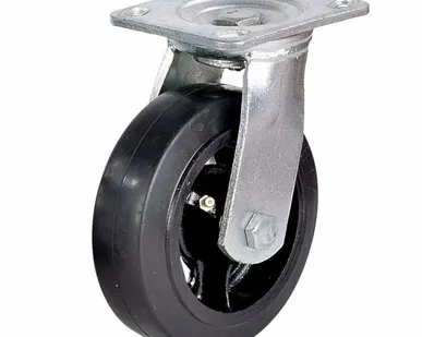 фото Колесо большегрузное черная резина поворотое SCd100 ф100мм