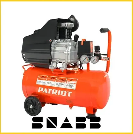 Фото №0 Компрессор безременный PATRIOT 1,8 кВт, 220/230В, 238 л/мин., 8 бар КIT 5В, вых. быстросъемн.+набор