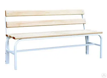 фото Скамья гардеробная 1500 (со спинкой)