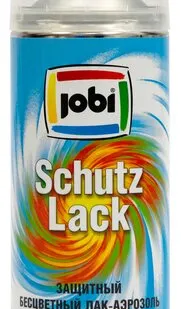 фото Лак JOBI Лак для отделки различных поверхностей JOBI 0,4 л полуглянцевый аэрозольный бесцветный