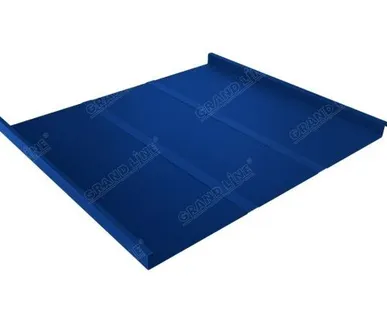 фото Фальц двойной стоячий Профи GL 0,5 Quarzit lite с пленкой RAL 5005, м2 Gran
