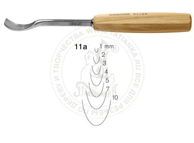 Фото №0 Стамеска клюкарза овальная Pfeil 11a/4