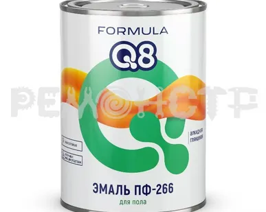 фото Эмаль ПФ-266  0,9кг желто-коричневая FORMULA Q8 (14/700) П