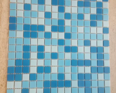 фото Мозаика стеклянная Mix Blue Sea