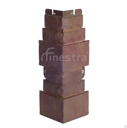 Фото №0 Наружный угол к фасадным панелям кирпич антик Рим Альта-Профиль 450х160мм